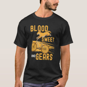 Camiseta Engrenagens Sangue Doce Ciclismo Bmx Corgi Cachorr