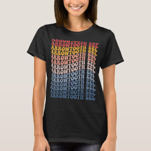 Camiseta Enguia de Dente de Seta Groovy Peixe Retro