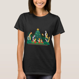 Camiseta enguia-de-jardim-de-natal