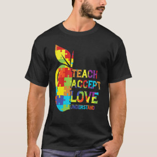 Camiseta Enigma Consciência do Autismo Professor Aceita Ent