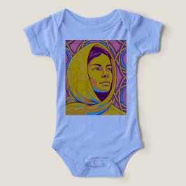 Camiseta Enigmatic Brazilian Woman in Vibrant Pop Art