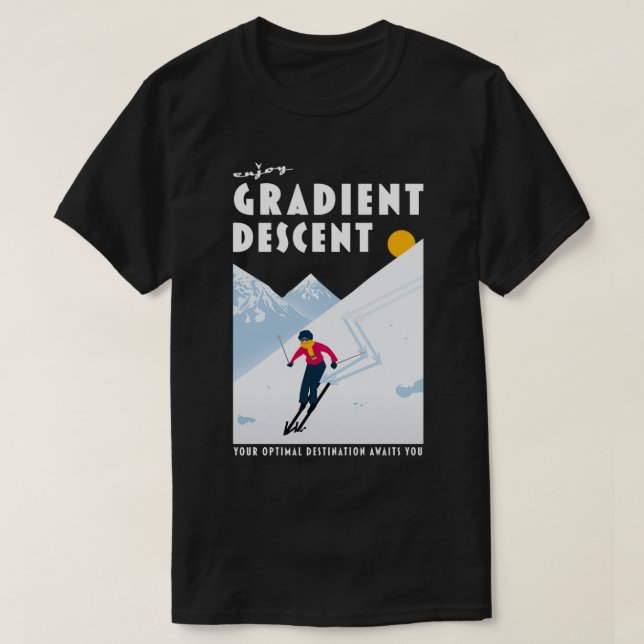 Camiseta Enjoy gradient descent (Frente do Design)