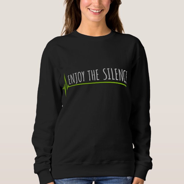 Camiseta Enjoy The Silence Quote Peace Quiet Introvert Fun (Frente)