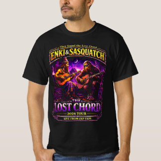 Camiseta Enki e Sasquatch a Turnê do Acorde Perdido
