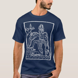 Camiseta Enki Sumerian Mythology God Annunaki Antigo Rei