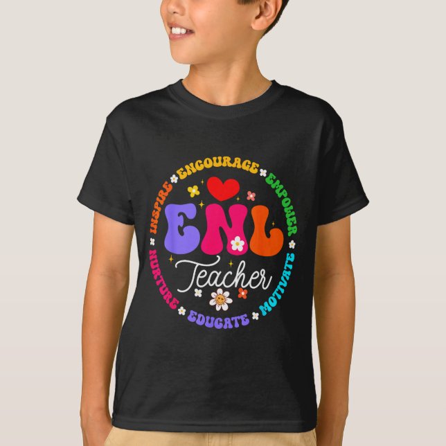 Camiseta Enl Teacher Squad English New Language Squad Crew  (Frente)