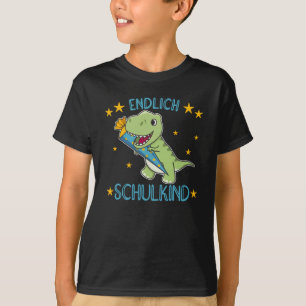 Camiseta Enlaporação de Dinos Escolares T-Rex