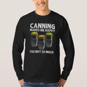 Camiseta Enlatamento Para Homens Mulheres Vida Rural Alimen