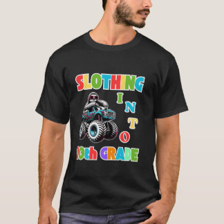 Camiseta Enlouquecendo Na 10ª Sloth Engraçada De Volta À Es