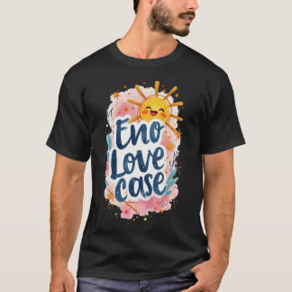 Camiseta "Eno Love Case" Diversão e Apresentação Gráfica Di