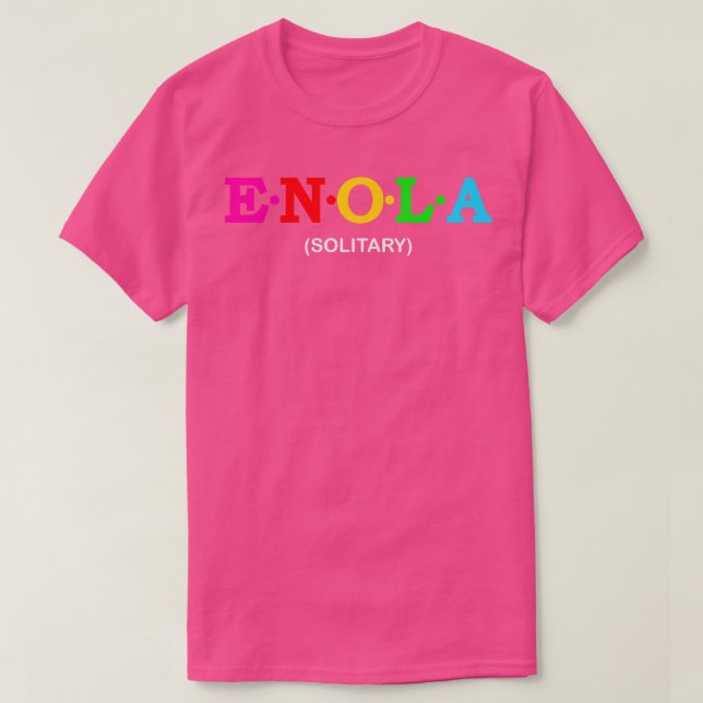 Camiseta Enola Solitário (Frente do Design)