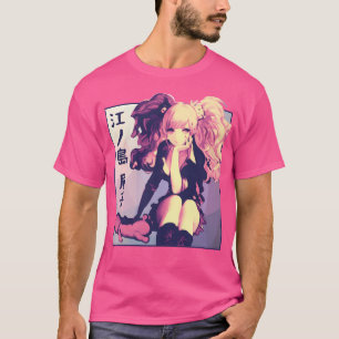Camiseta Enoshima Junko Danganronpa Vaporwave Anime Aesthet