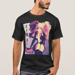 Camiseta Enoshima Junko Danganronpa Vaporwave Anime Aesthet