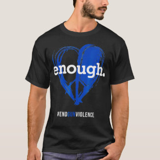 Camiseta Enough T Orange  Gun Control  Peace  love Symbol