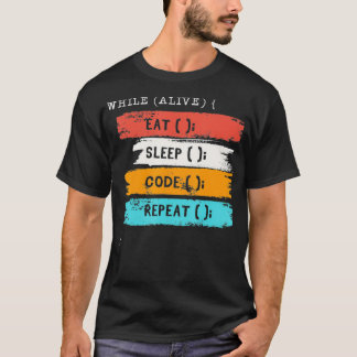 Camiseta Enquanto estiver vivo, coma o código de latência, 