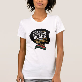 Camiseta Enquanto Eu For Negro Eu Sou Histórico