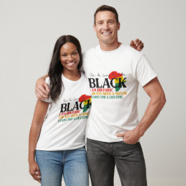 Camiseta Enquanto Eu Sou Negro - Mês da História Negra