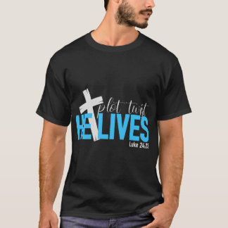 Camiseta Enquanto O Plot Twist Jesus Vive Páscoa Ele Está R