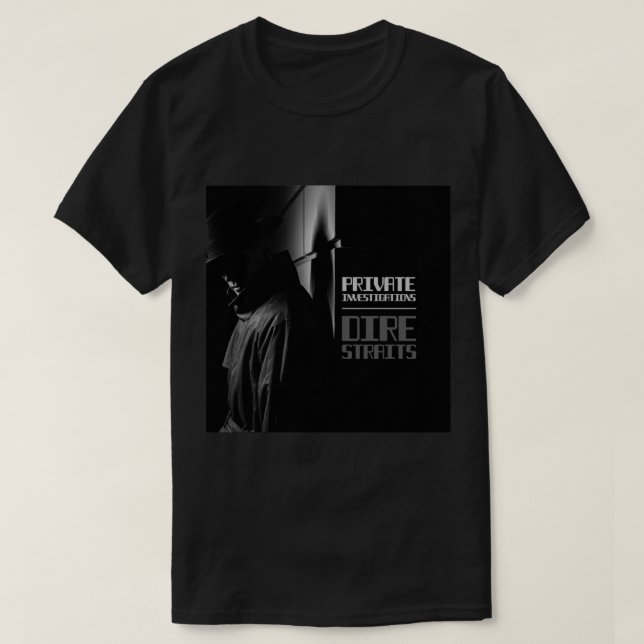 Camiseta Enquêtes privées - Dire Straits classique (Frente do Design)