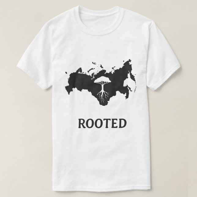 Camiseta Enraizada na Rússia (Frente do Design)