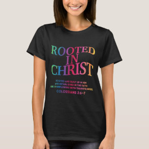 Camiseta Enraizado Em Cristo É O Rei Cristão Jesus Toddler