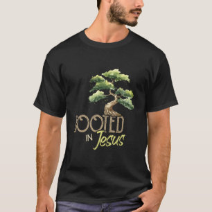 Camiseta Enraizado em Jesus - Cristo Cristão Jesus Faith Re