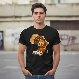 Camiseta Enraizado na África Leão