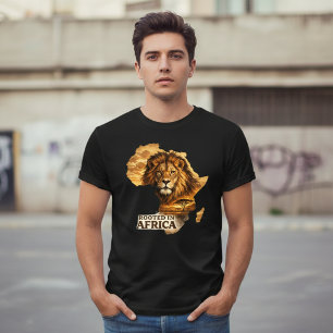 Camiseta Enraizado na África Leão