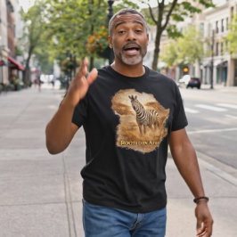 Camiseta Enraizado na Faixa de Zebra da África | Orgulho da