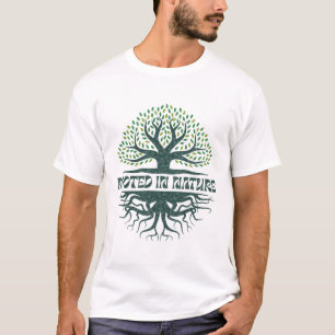 Camiseta Enraizado na Natureza – Eco Design Árvore da Vida