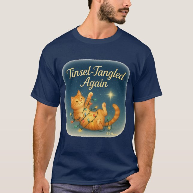 Camiseta Enredada em Tinta Novamente (Frente)