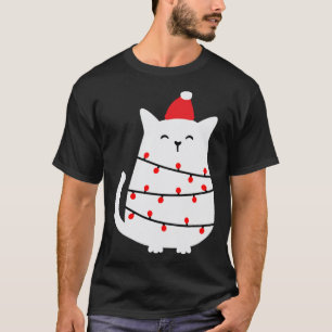 Camiseta Enrolado Em Luzes De Natal Fantasia De Natal S