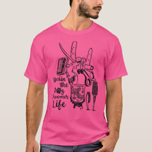 Camiseta Enroscando A Mão Da Tatuagem Do Cachorro