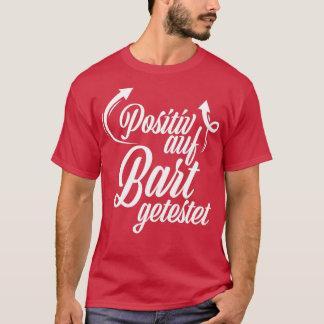 Camiseta Ensaio positivo no Design de bigode a barba