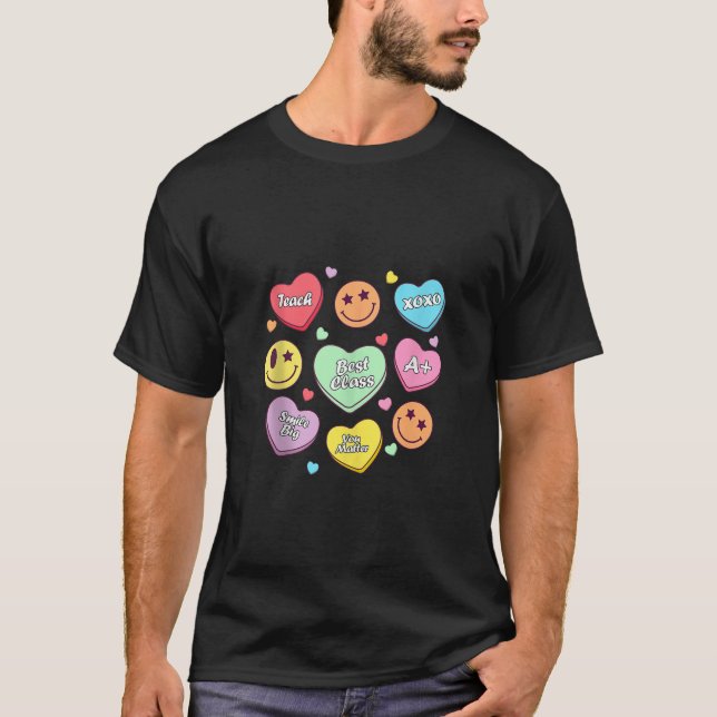 Camiseta Ensina Conversa Coração Doces Professora Val (Frente)