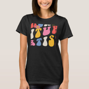 Camiseta Ensinando Futuros Artistas Groovy Volta À Escola