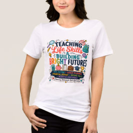 Camiseta Ensinando Habilidades para a Vida e Construindo Fu