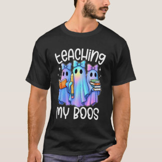 Camiseta Ensinando Meus Boos Arco Fantasma Galáxia Pastel H