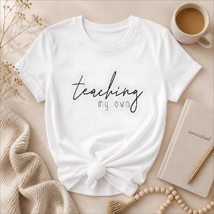 Camiseta Ensinando o meu Camiseiros para Mães de escolas