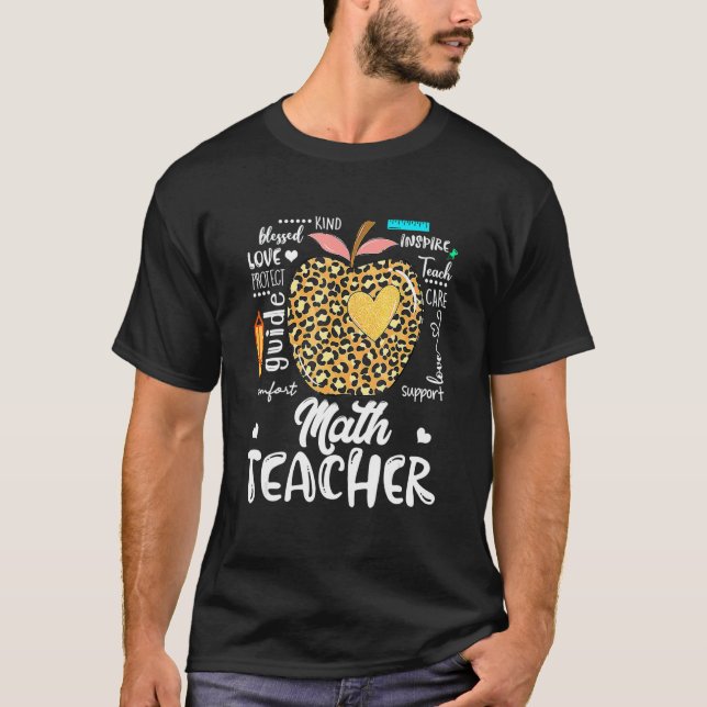 Camiseta Ensinar Amor Cuto Inspira Professora De Matemática (Frente)