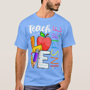 Camiseta Ensinar Amor E Inspirar Gráfico