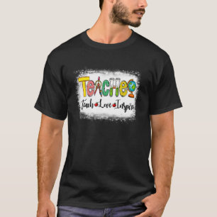 Camiseta Ensinar Amor Inspira Apreciação Do Professor De Vo