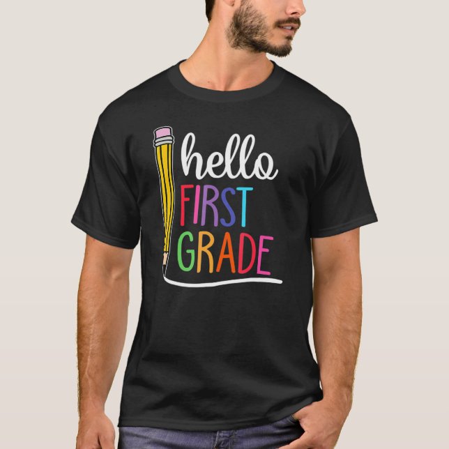 Camiseta Ensinar Amor Inspira Arco-Íris Lápis Professora De (Frente)