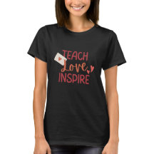 Ensinar Amor Inspira Camisa-T Inspirativa