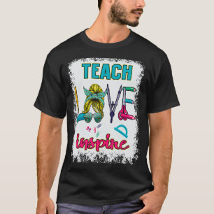 Camiseta Ensinar Amor Inspira Mensagem Arma Professora Appr