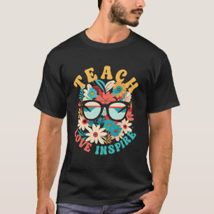 Camiseta Ensinar Amor Inspira Professora - Escola Secundári