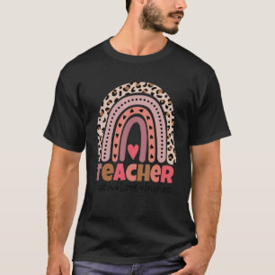 Camiseta Ensinar Amor Inspira Professora Rainbow Pre K Kind