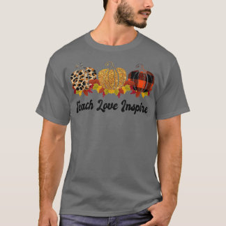 Camiseta Ensinar Amor Inspira Professora Teatro outono Pump