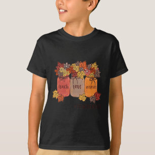 Camiseta Ensinar Amor Inspira Vida do Professor Ensinando A