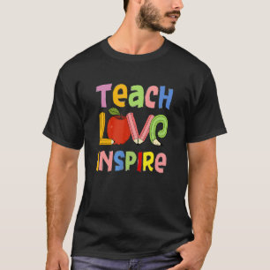 Camiseta Ensinar Amor Inspire Citação Professor Legal Ensin